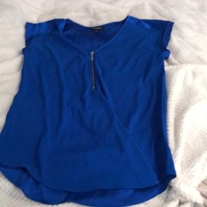 Royal blue cap sleeve top